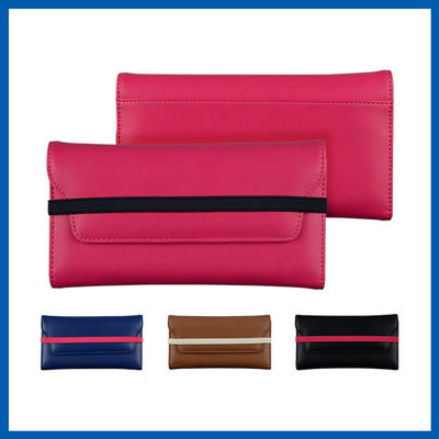 Pink Phone Case Covers 3 Fold Credit ID Card Holder Handbag Clutch