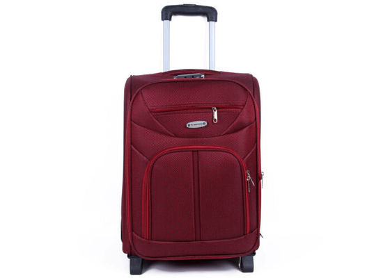 Build in telescopic aluminum trolley EVA travel case womens luggage sets with 160D lining