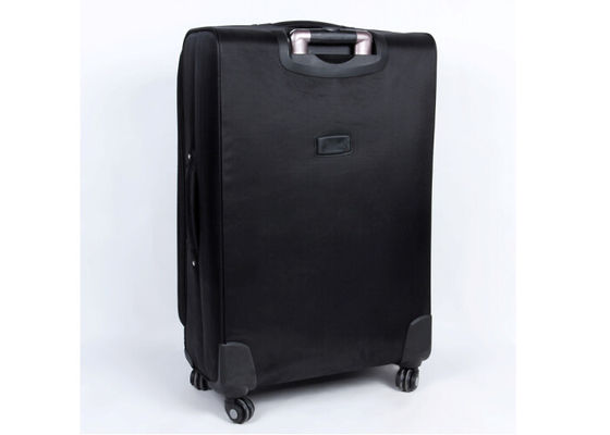 Nylon fabric wheeled EVA trolley case large suitcase set with soft pront pocker for laptop computer
