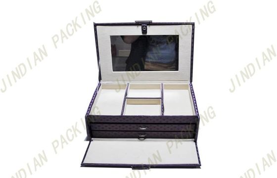 Antique Pu Leather Jewelry Boxes, 4 Layers Fancy Cardboard Jewelry Storage Box