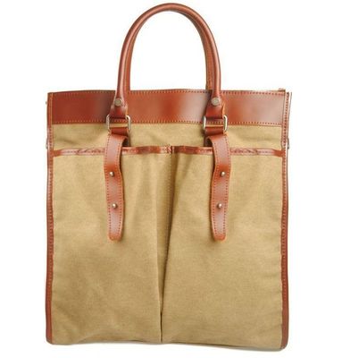 new European Style Retro Casual Canvas Shoulder Man Bags Business Briefcase Laptop