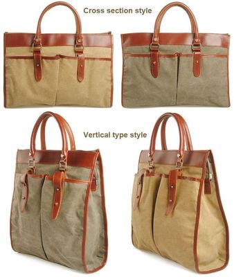 new European Style Retro Casual Canvas Shoulder Man Bags Business Briefcase Laptop