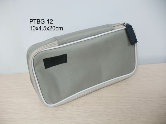 Viaje gris de Pvctoiletry, bolsos del maquillaje con la cerradura de la cremallera para las mujeres