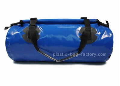 Bolso vinilo-revestido del petate de la prenda impermeable del rollo-top de los deportes/del viaje de la prenda impermeable