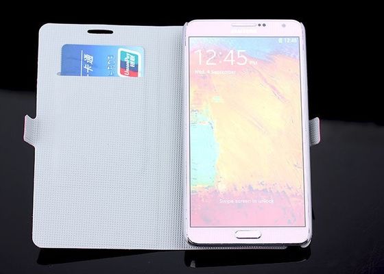 Cubiertas a prueba de agua del teléfono celular de la galaxia S4 de Samsung, caja del teléfono del tirón del cuero de la PU