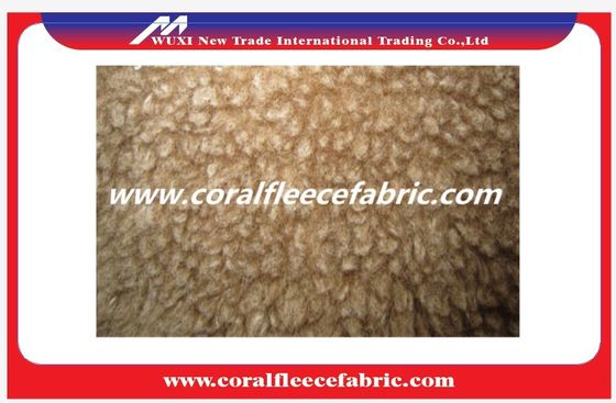 Queen Size Polyester Lambs Wool Cloth / Fabric for Knitted Throw Blanket